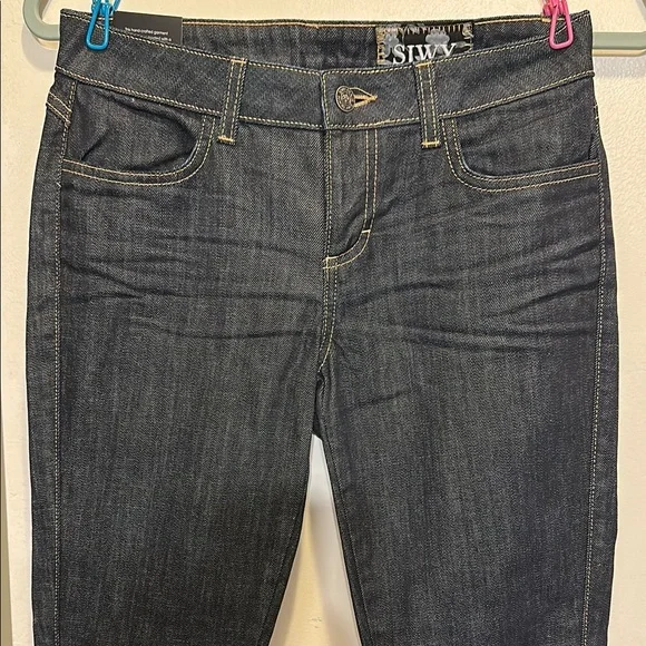 Siwy Women's High Rise Dark Denim Jeans - Picture 2 of 8